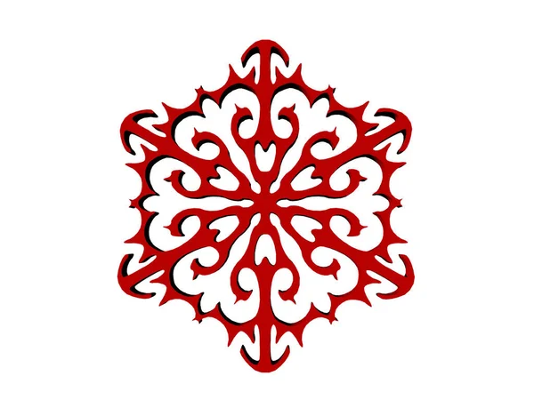 Roșu Rotund Model Flori — Fotografie, imagine de stoc