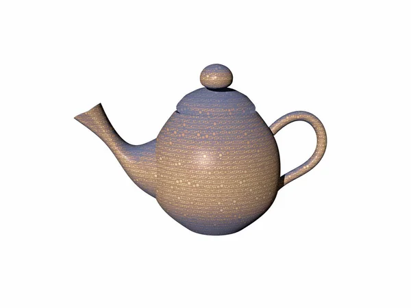 茶色い陶器のティーポット — ストック写真