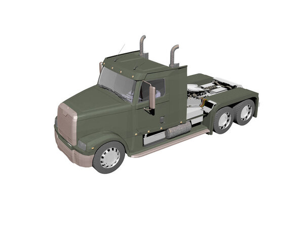 Трактор большого грузовика
