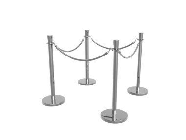 Paslanmaz çelikten yapılmış metalik bariyer