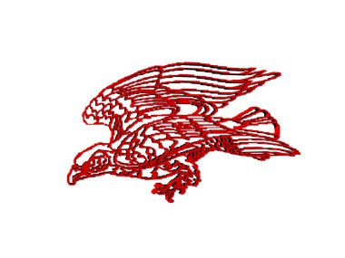 kırmızı sevimli komik kuş