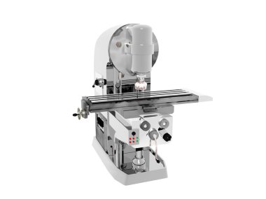 Atölyedeki hassas mekanik çelik değirmen makinesi