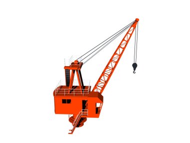 Bum ve kancalı ağır vinç