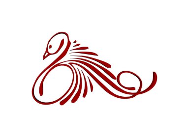 soyut kırmızı işaretler ve semboller