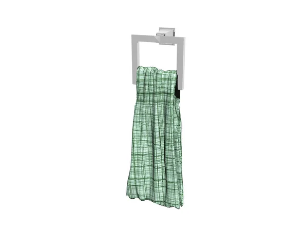Handtuchhalter Mit Handtuch Badezimmer — Stockfoto