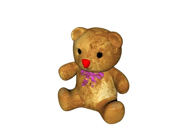 Brown Teddy Bear Play — Stock Photo, Image