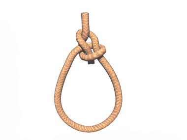 Kabloları bağlamak için ip düğümü