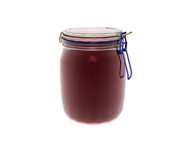 Mason Jar Red Jam — Stock Photo, Image