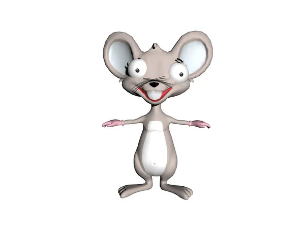 Мультяшная Мышь Большими Ушами — стоковое фото
