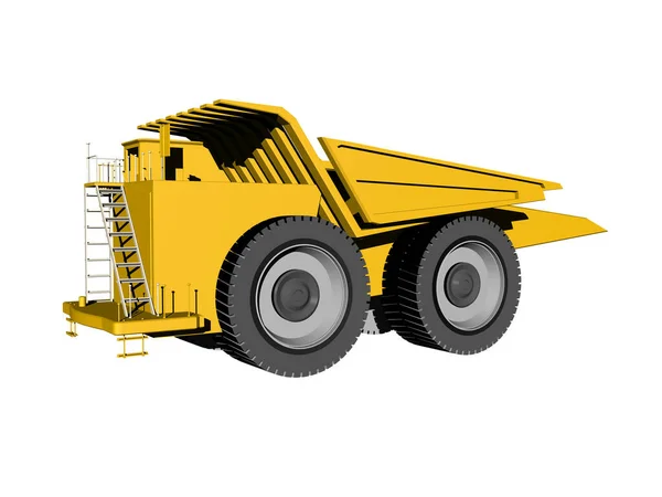 Yellow Dump Truck Mining — Stock Photo, Image