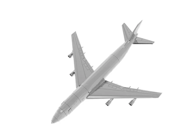 Large Passenger Plane Sky — Stock Photo, Image