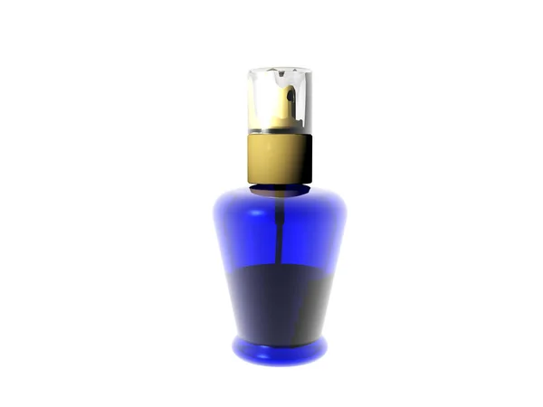 Bouteille Bleue Pour Parfum — Photo