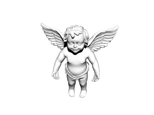 Маленький Гипсовый Ангел — стоковое фото