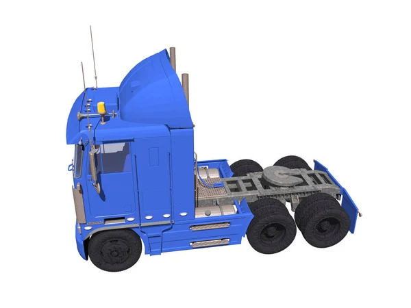 Синя Вантажівка Трактор — стокове фото
