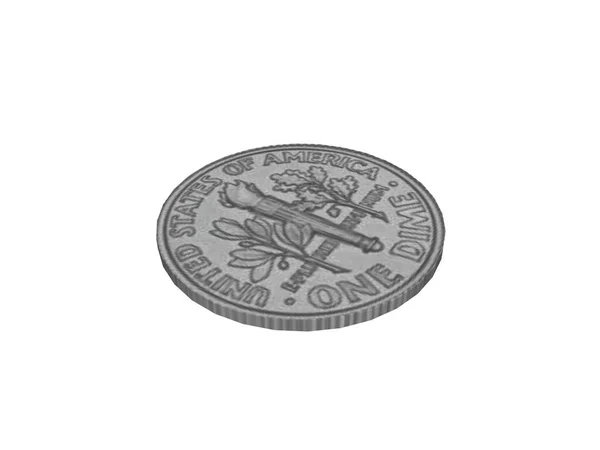 Monedas Plata Antiguas Acuñadas — Foto de Stock