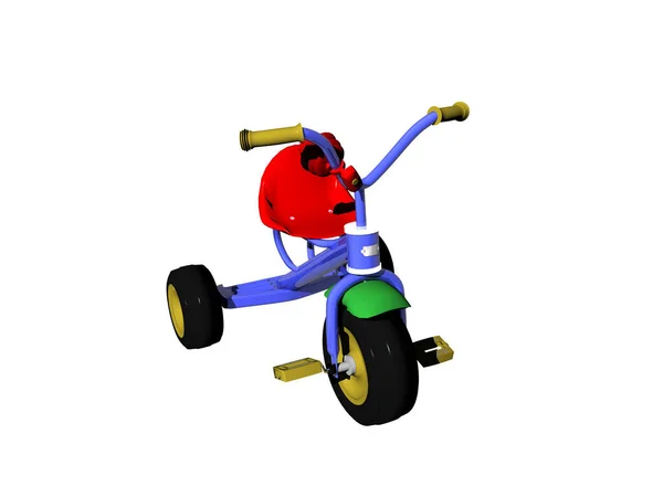 Färgglada Trehjulingar För Barn Som Trampar — Stockfoto
