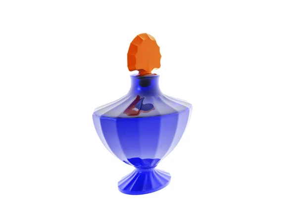 Frasco Azul Para Perfume — Foto de Stock