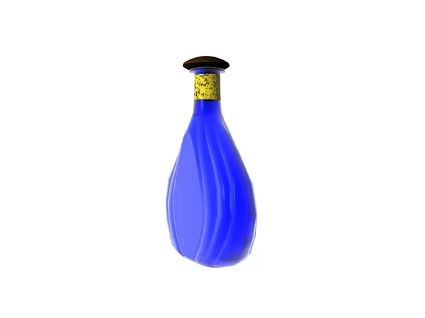 Bottiglia Blu Profumo — Foto Stock