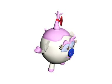 Kolları olan renkli seramik figür