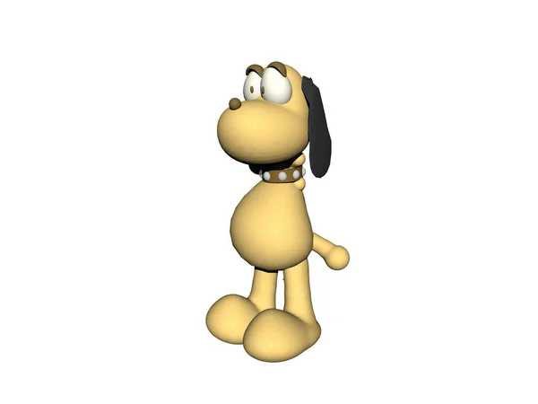 Cartoon Hond Met Floppy Oren — Stockfoto