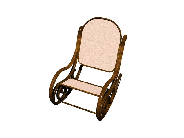 Cadeira Balanço Madeira Vovô — Fotografia de Stock