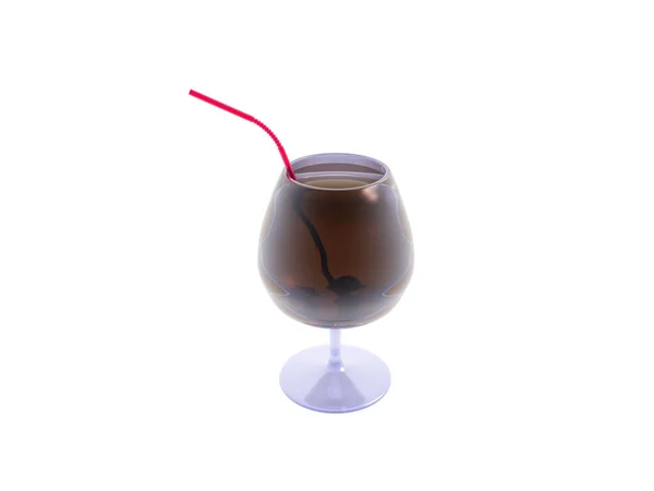 Glass Cocktail Straw — Stock Photo, Image