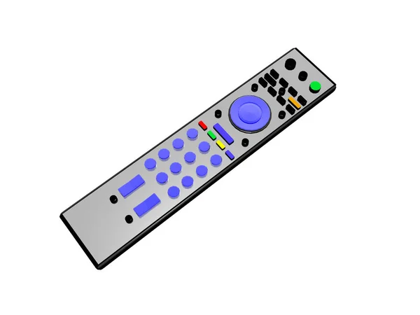 Дистанционное Управление Телевизором Цветными Кнопками — стоковое фото
