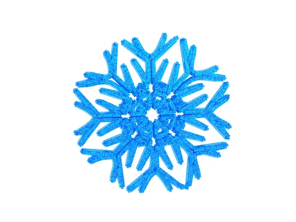 Modrý Ledový Krystal Filigránovými Tvary — Stock fotografie