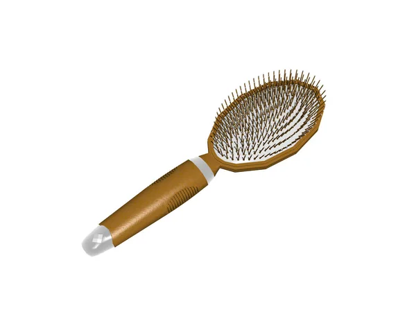 Hairbrush Handle Metal Bristles — Stock Photo, Image