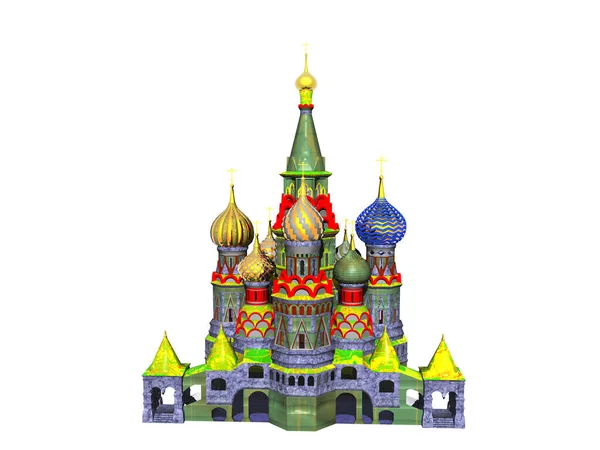 Russische Kerk Met Veel Torentjes — Stockfoto