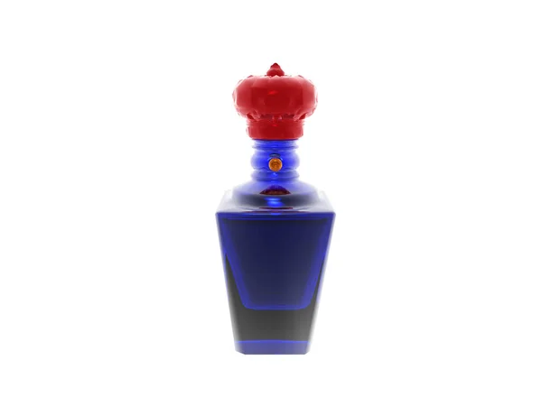 Blauwe Fles Voor Parfum — Stockfoto