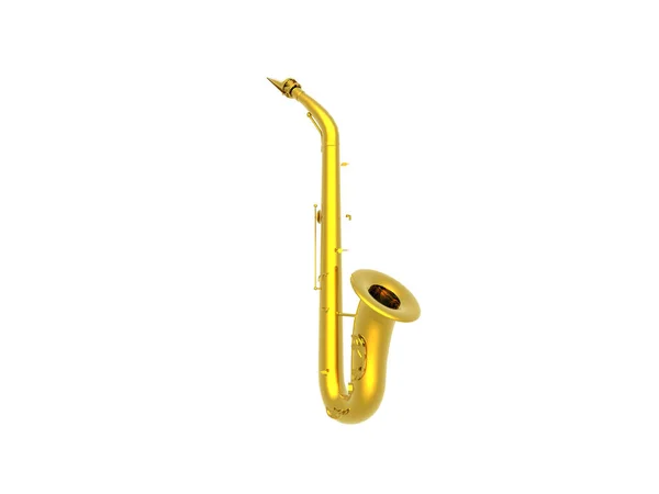 Saxofone Dourado Para Tocar Música — Fotografia de Stock