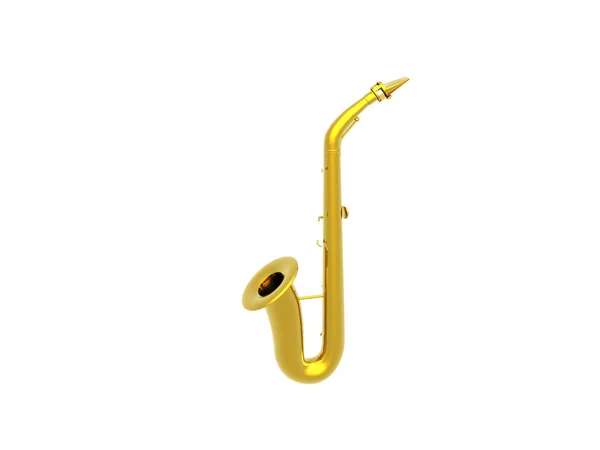 Golden Saxophone Playing Music — Stock Photo, Image