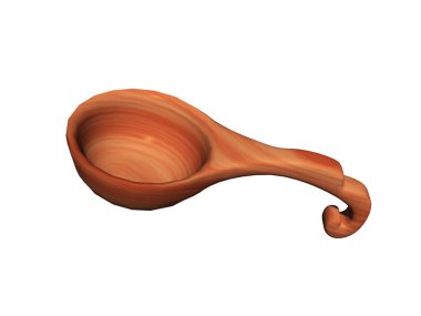 Saunadaki ahşap kepçe