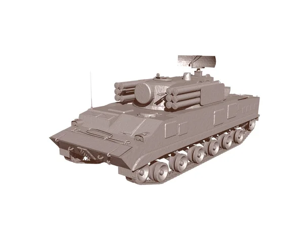 装有炮塔的重型坦克 — 图库照片