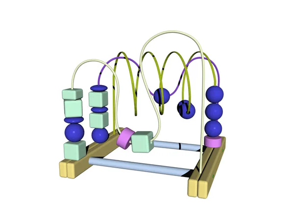 Brinquedos Arame Com Bolas — Fotografia de Stock