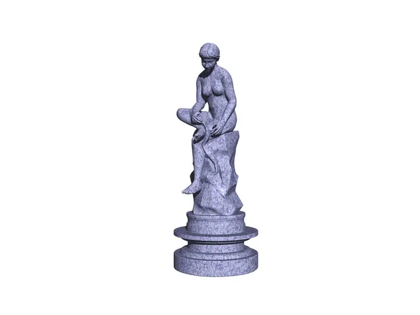 Figura Femenina Piedra Como Escultura — Foto de Stock