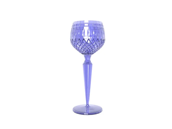 Lead Crystal Wine Glass High Base — Stock Photo, Image