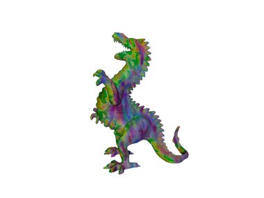 pençeleri ve dişleri olan yeşil ejderha