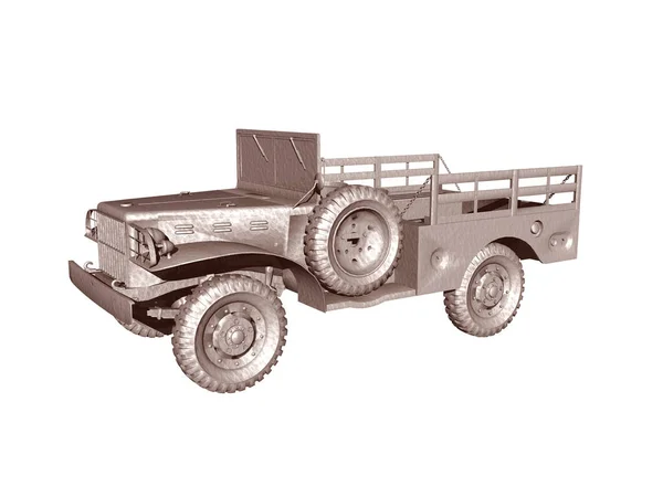 Gammal Militär Terrängvagn — Stockfoto