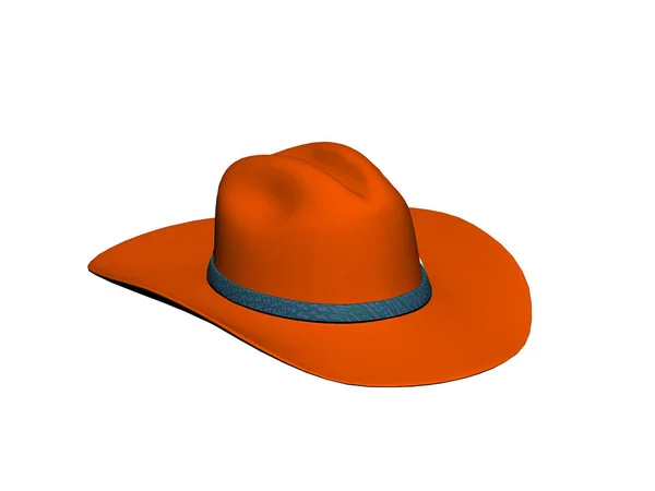 Kırmızı Kahverengi Kovboy Şapkası Şapka Bandı — Stok fotoğraf