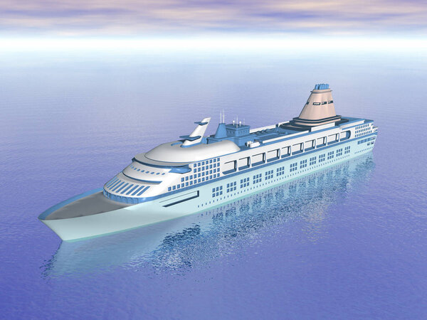 large cruise ship on the water