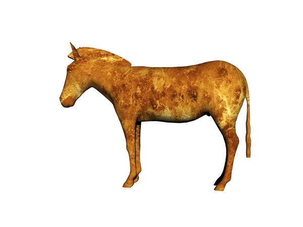 Caballo Marrón Pasto — Foto de Stock