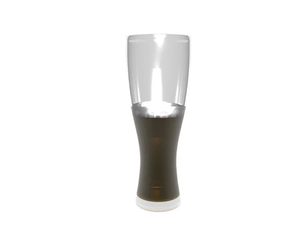 Hoog Tarwebierglas Met Drank — Stockfoto