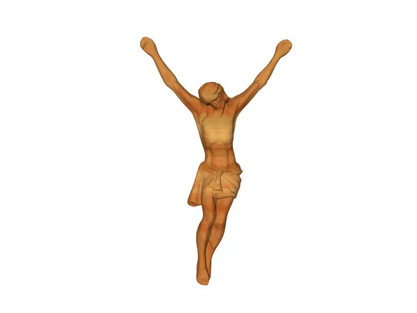 Wooden Carved Jesus Figure — Stock Photo, Image