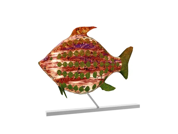 Peixes Coloridos Como Troféu Stand — Fotografia de Stock