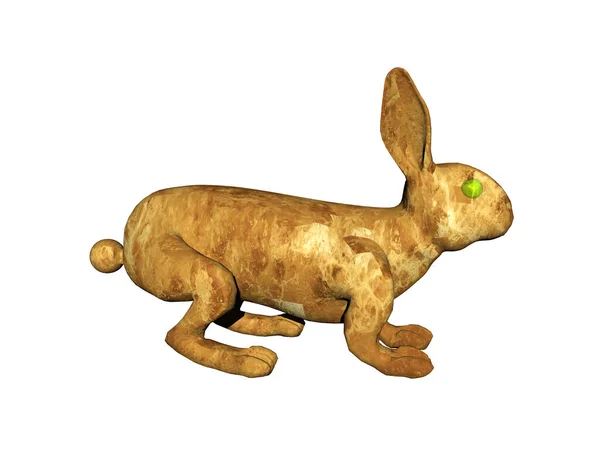 長い耳を持つ茶色のウサギ — ストック写真