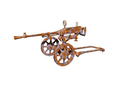 Tekerlekli antika toplar.