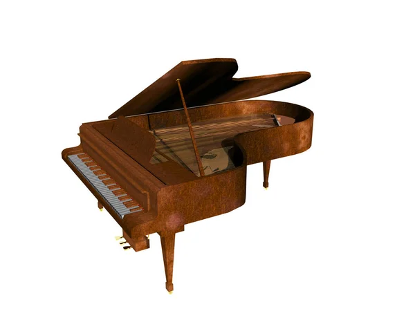 Tabureli Kahverengi Piyano Konseri — Stok fotoğraf