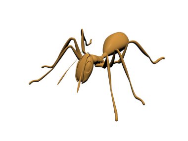 Kahverengi orman karıncaları Bileşik gözlü ve çamlı